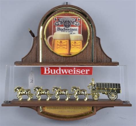 Budweiser illuminated sign