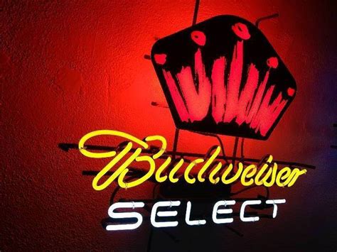 Budweiser select neon sign