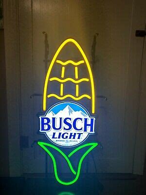 Busch light corn neon sign