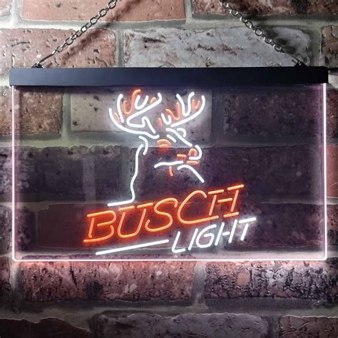 Busch light deer neon sign