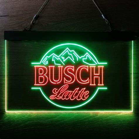 Busch latte neon sign