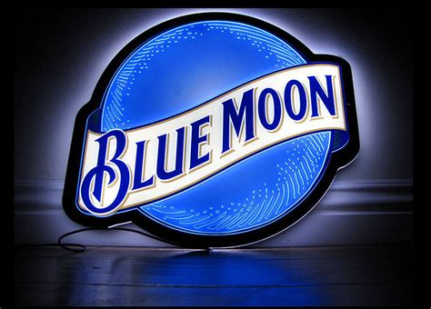 Blue moon beer sign