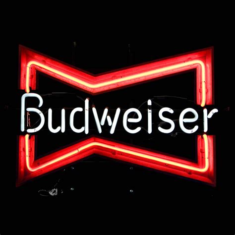 Budweiser logo neon