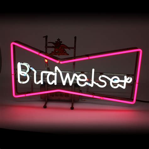 Vintage budweiser neon beer signs