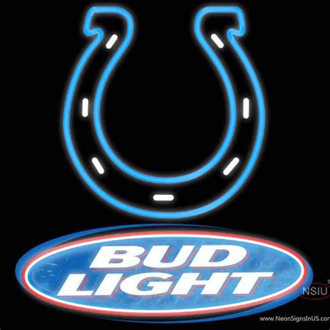 Bud light colts neon sign