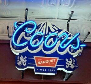 Coors banquet beer neon sign