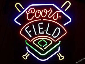 Coors field neon sign