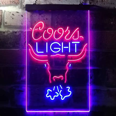 Coors red light neon sign