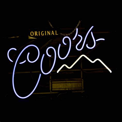 Coors original neon sign