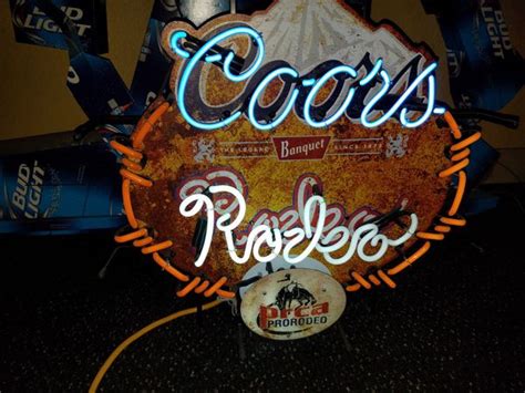 Coors rodeo neon sign