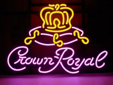 Crown royal neon bar sign