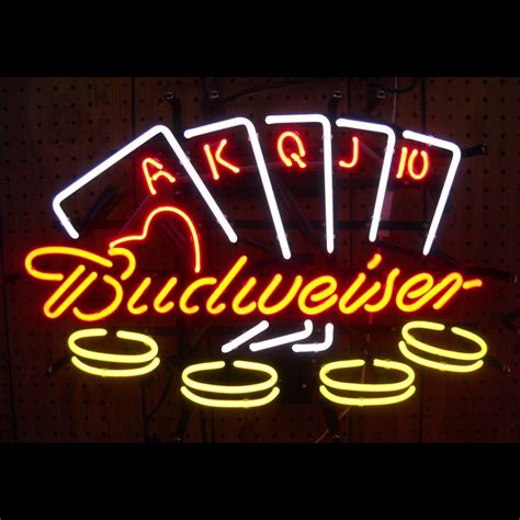 Custom budweiser neon signs