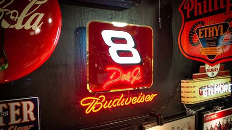 Dale earnhardt jr budweiser neon sign