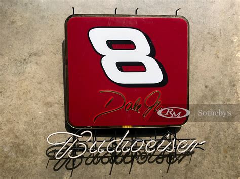 Dale jr budweiser neon sign