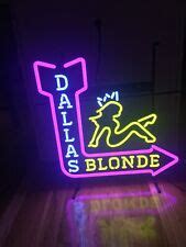 Dallas blonde neon sign for sale