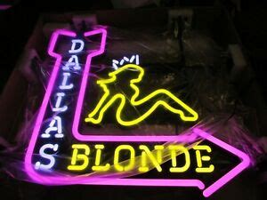 Dallas blonde neon sign