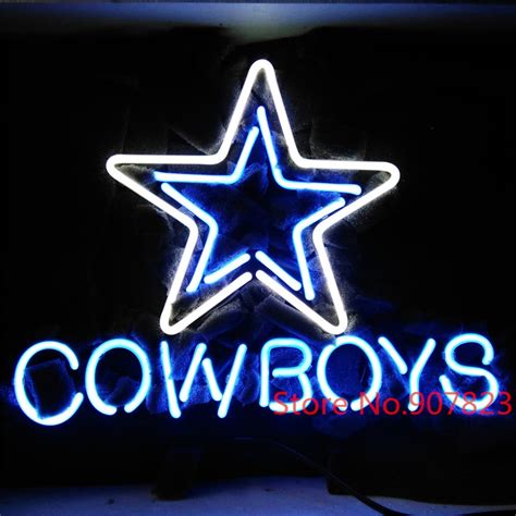 Dallas cowboys neon beer sign