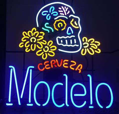 Modelo day of the dead neon