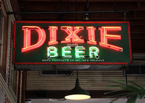 Dixie beer neon