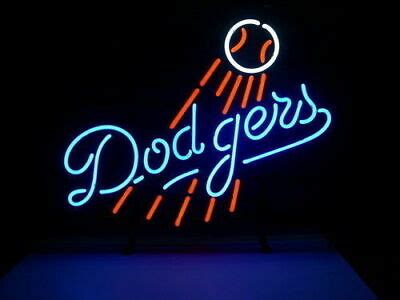 Dodgers neon beer sign