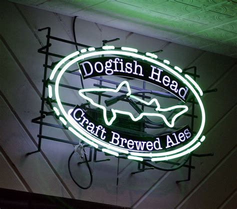 Dogfish head neon sign