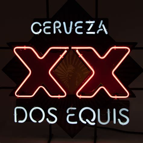Dos equis neon sign