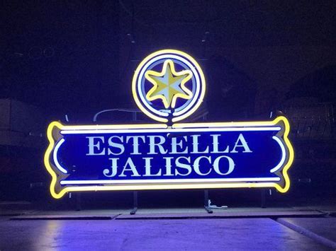 Estrella jalisco neon sign