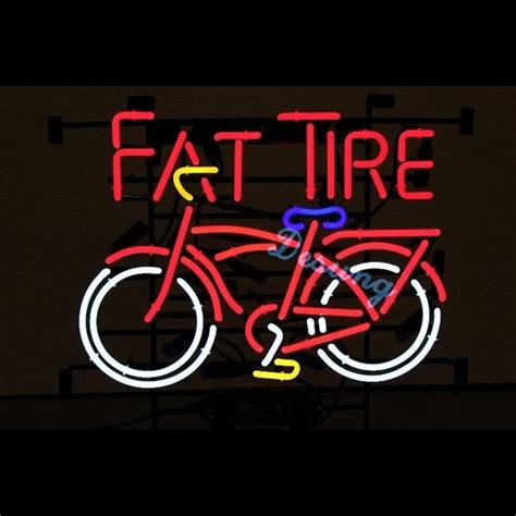 Fat tire lighted sign