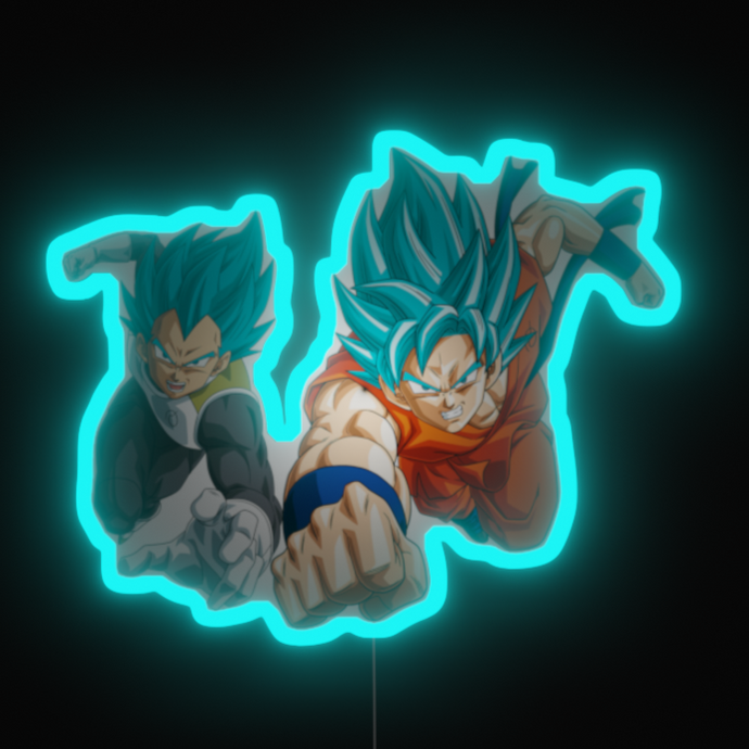 Goku Vegeta Blue neon sign USD165