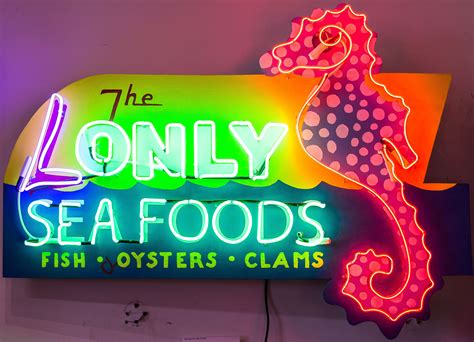 Heavy seas neon sign