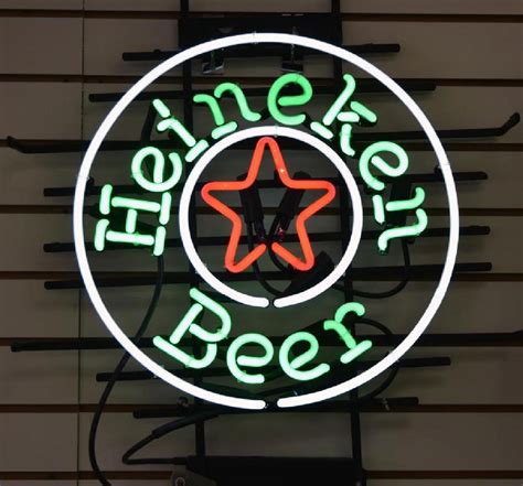 Neon heineken beer sign