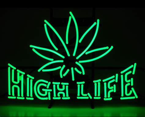 High life neon sign