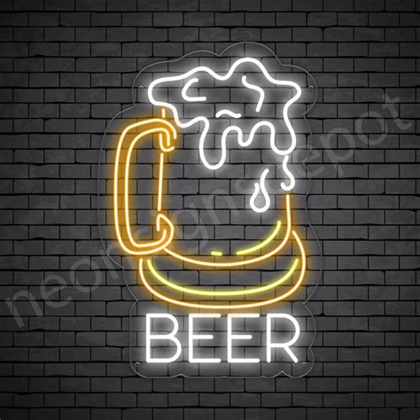 Neon light signs beer