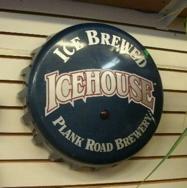 Ice house beer sign