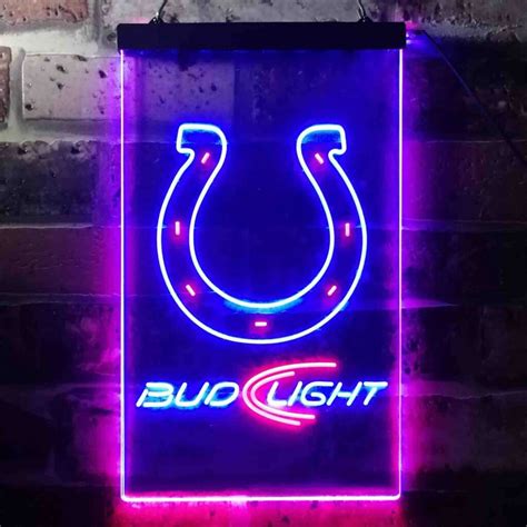 Colts bud light neon sign