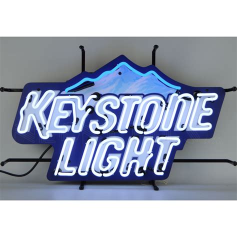 Keystone light neon sign