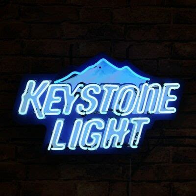 Keystone neon beer sign