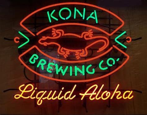 Kona brewing company neon sign