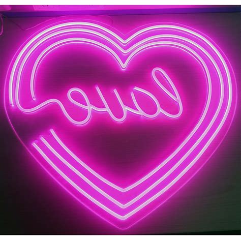 Pale pink neon sign