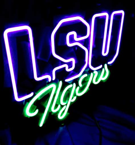 Lsu neon beer sign