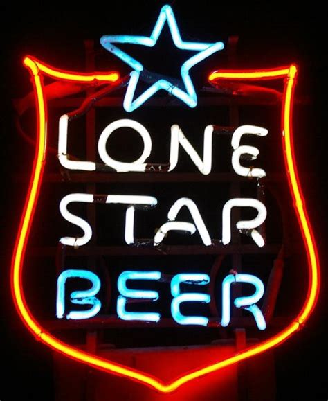 Lone star beer neon sign