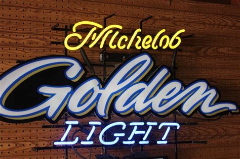 Michelob Golden Draft Light ボトルランプ ネオン管 Michelob Golden Light Draft Neon Sign - LED LAB CAVE