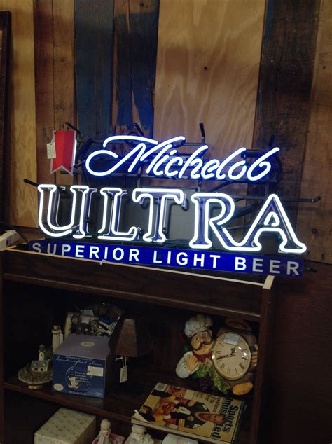 Michelob ultra superior light beer neon sign