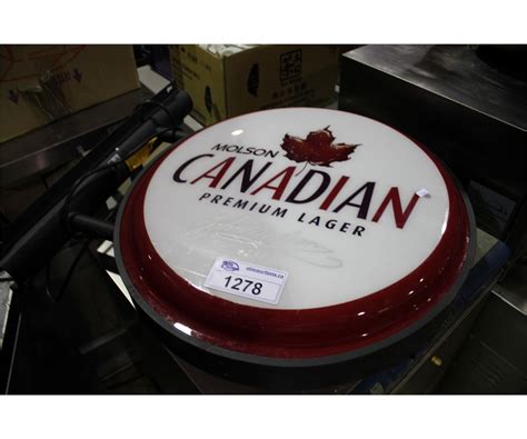 Molson canadian light up sign