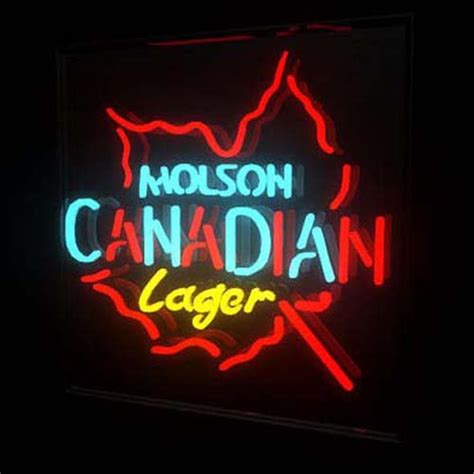 Molson canadian neon beer signs