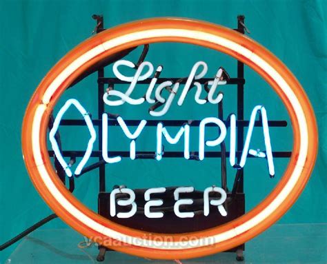 Olympia neon beer sign