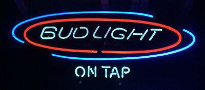 Bud light on tap neon sign