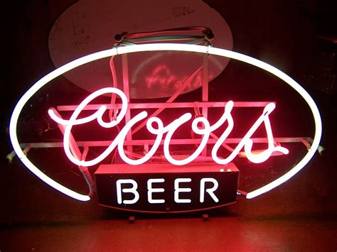 Neon coors beer signs