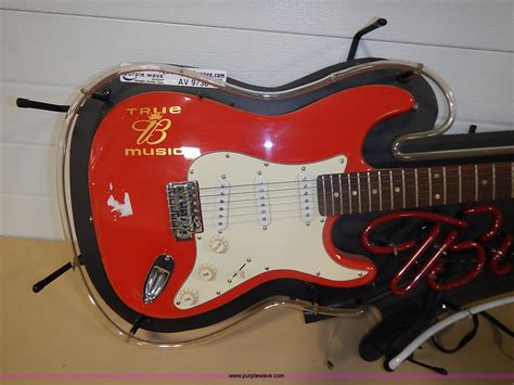 Neon budweiser guitar