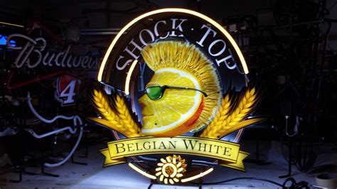 Shock top neon light